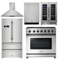 36 In. Propane Gas Range 5 Piece Kitchen Set K9717