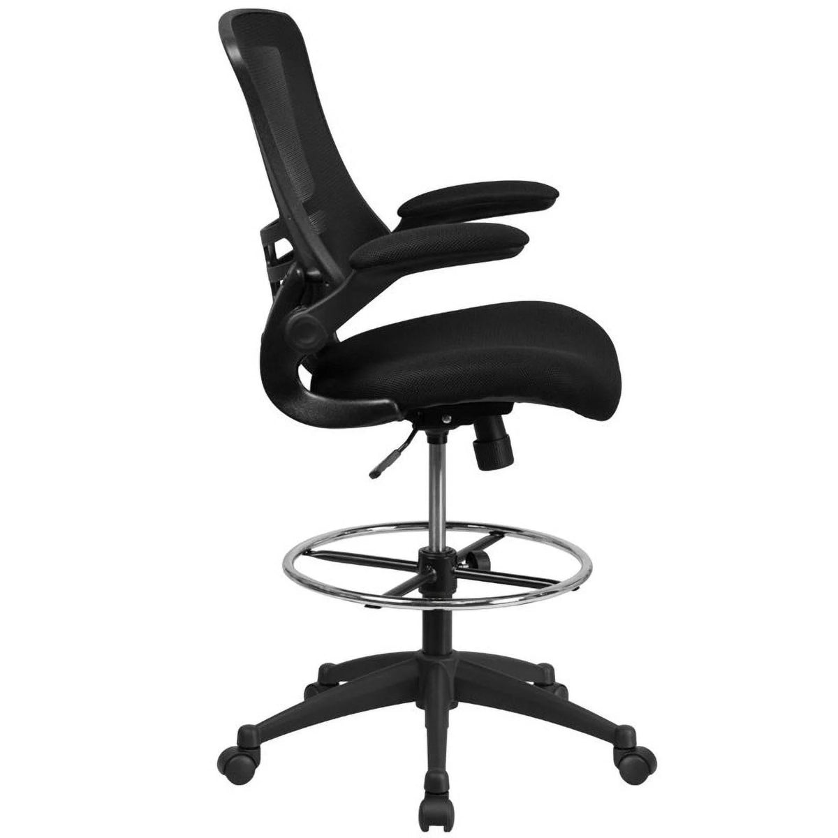 Black Mesh Drafting Chair J4693