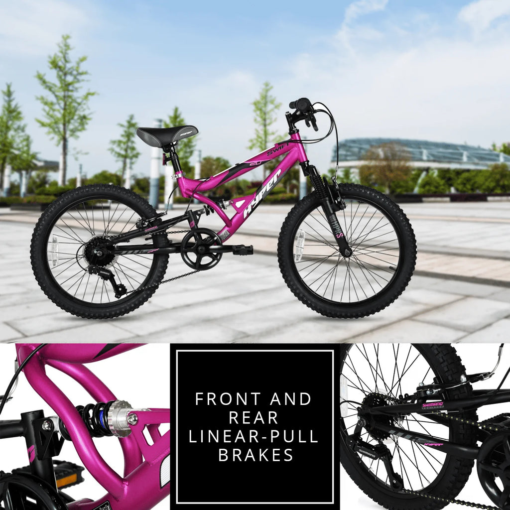 20 Girl's Mountain Bike for Kids, Magenta Q1467