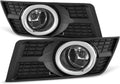 Clear Fog Lights Bumper Lamps Assembly with Switch and Harness Z125