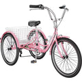 24 Adult Tricycle 7 Speed Cyan K35666
