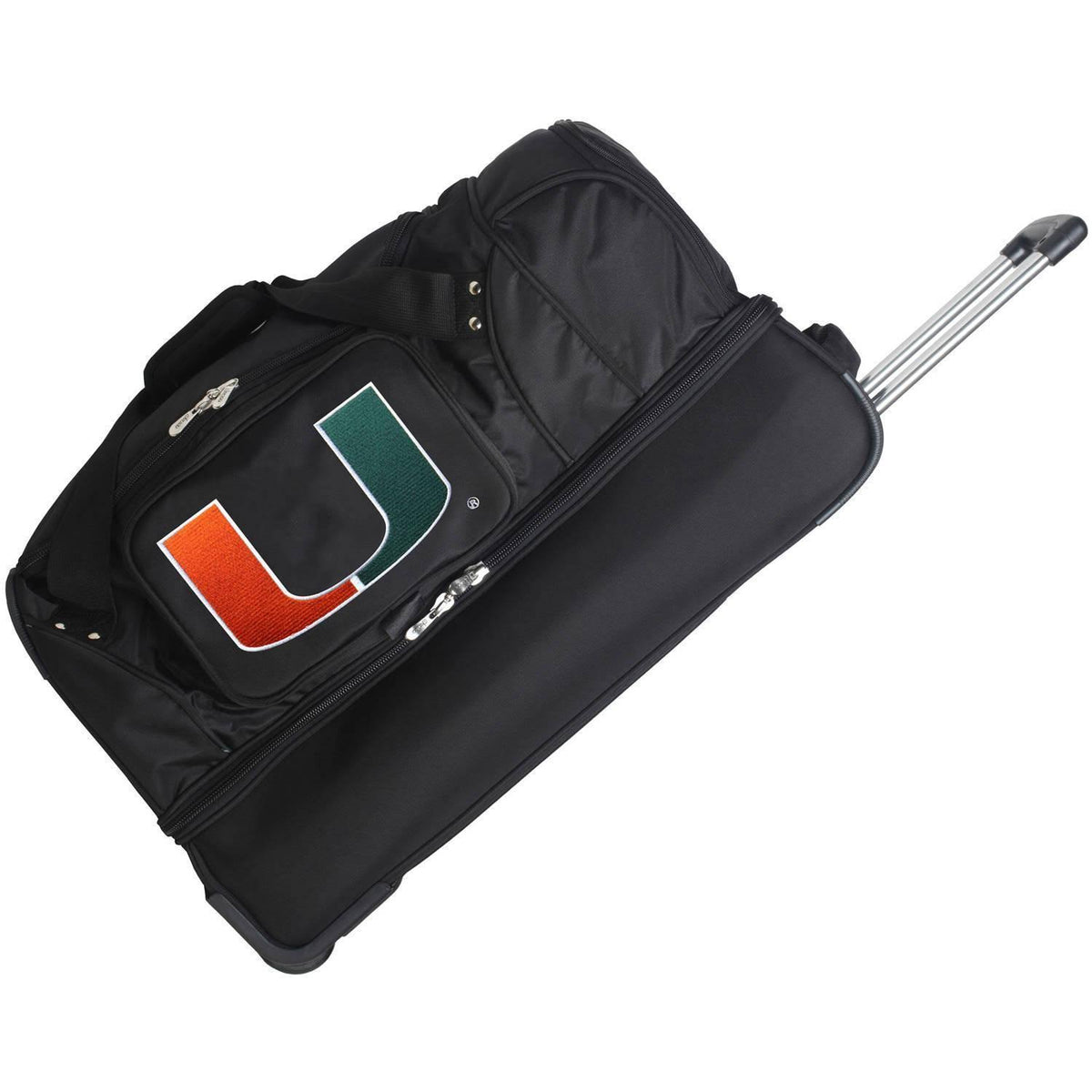 Black 27-inch Rolling Drop Bottom Duffel Bag D9725