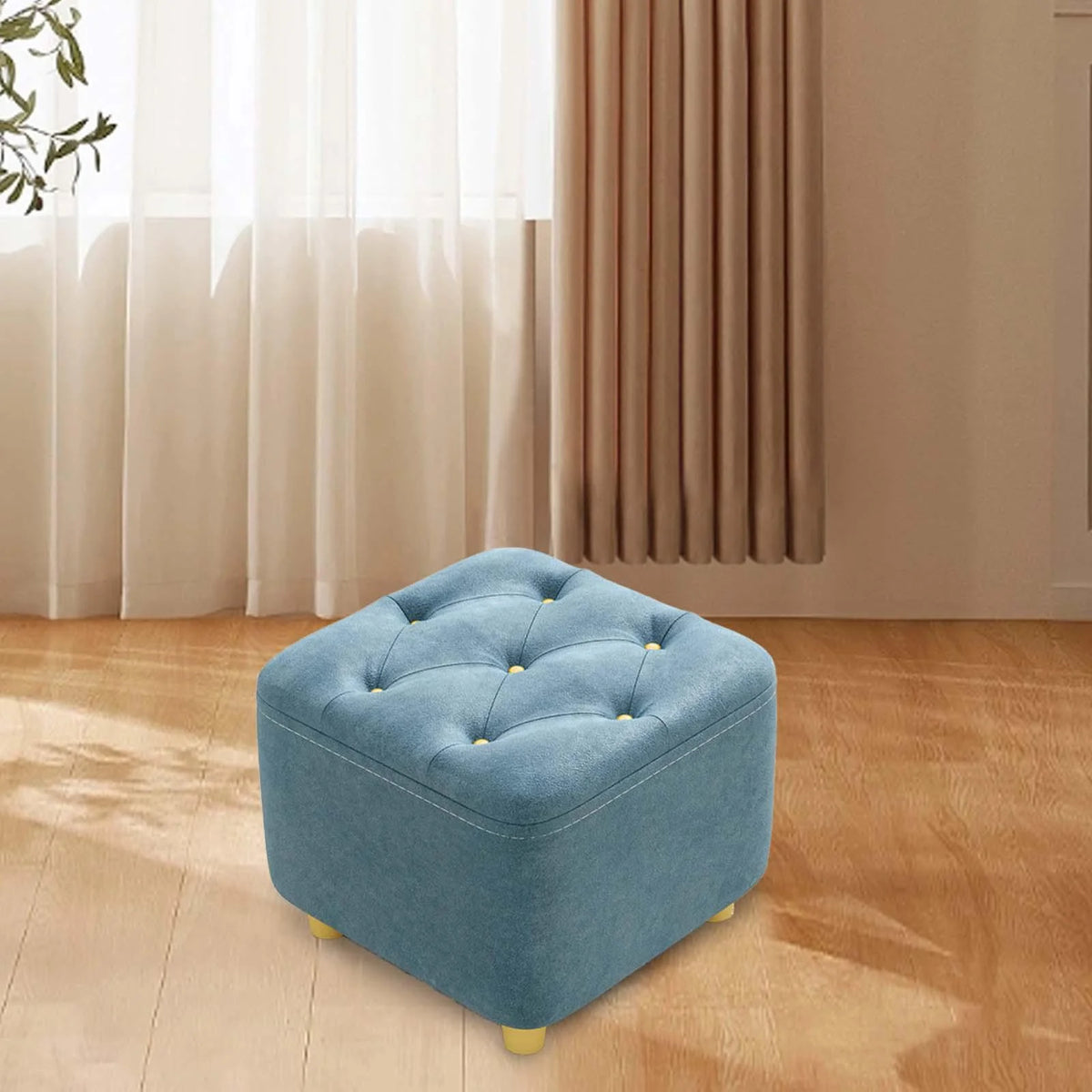 Square Non Slip Footstool Ottoman S94012