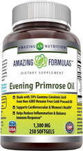 1300mg Evening Primrose Oil 250 Softgels Supplement G910221