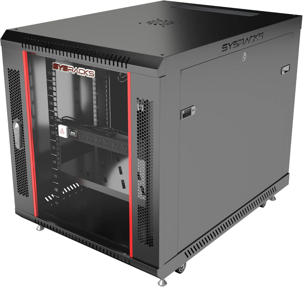 15U 35 inch Deep Lockable Server Rack Cabinet on Casters Z86625