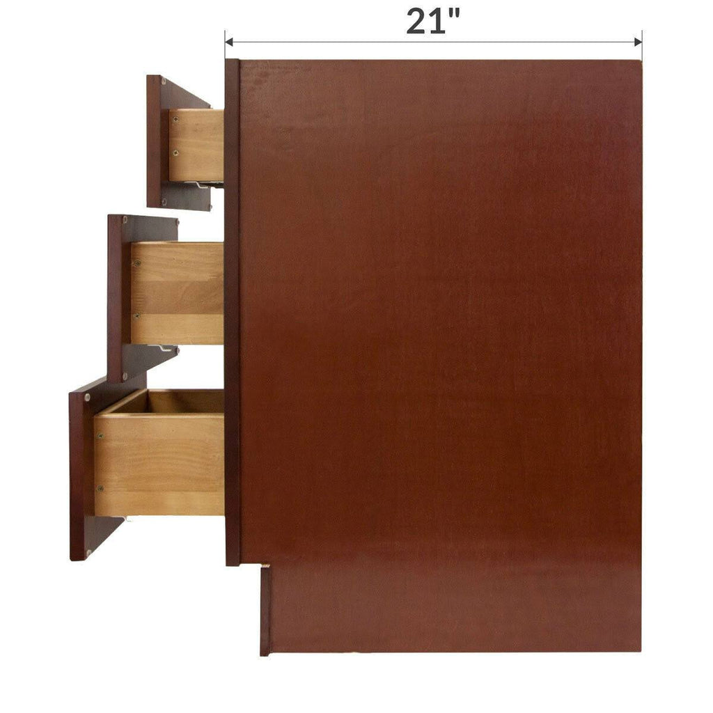 Vanity Drawer Base Cabinet 12 in W x 21 in D x 34 1/2 in H A402