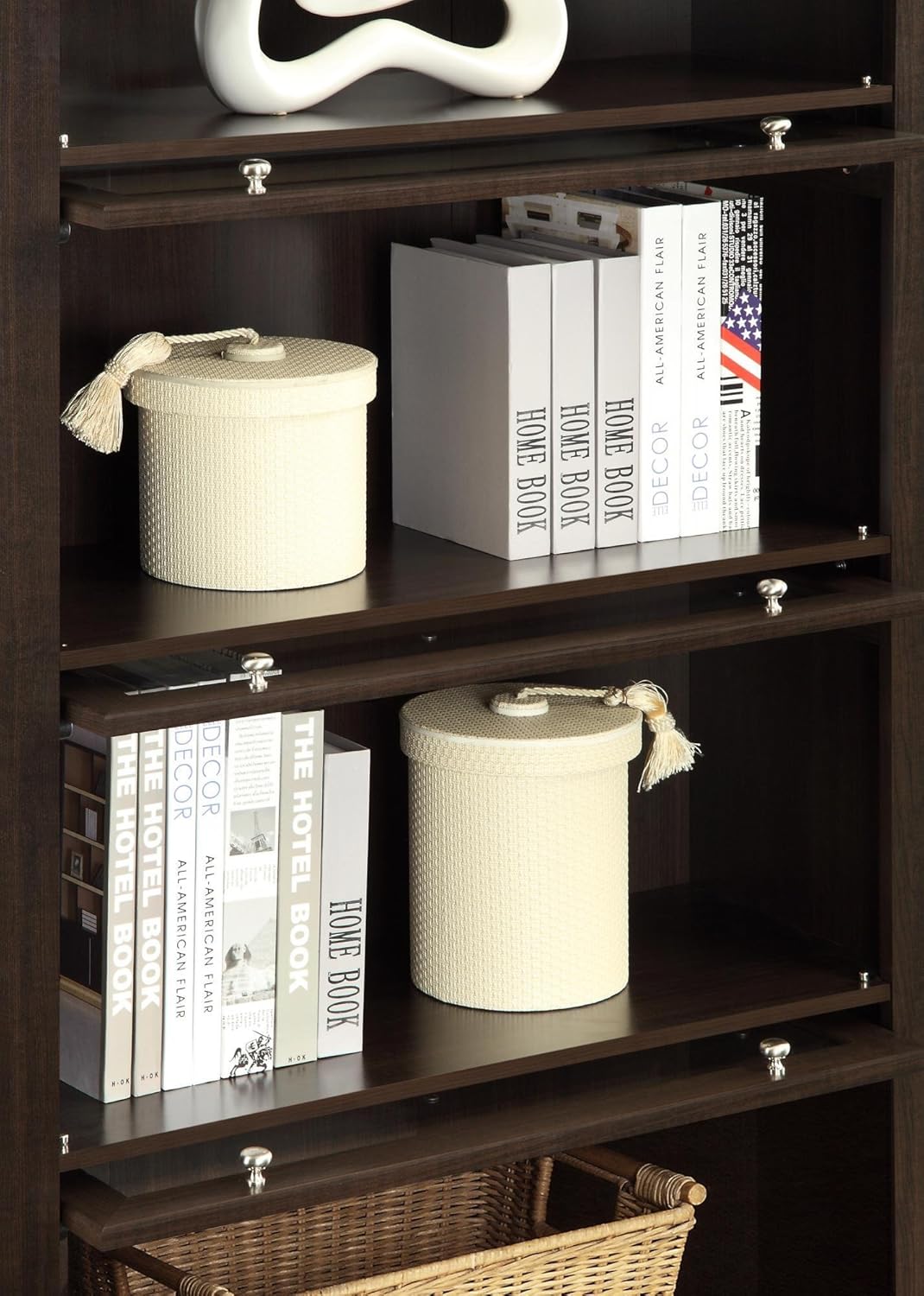 Espresso 4 Shelf Barrister Bookcase Q3349