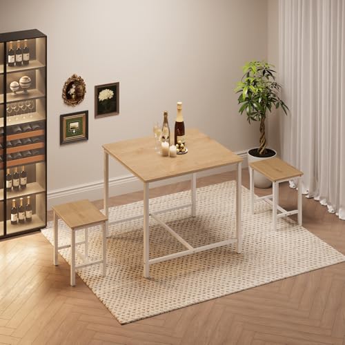 3-Piece Industrial Dining Table Set A8530