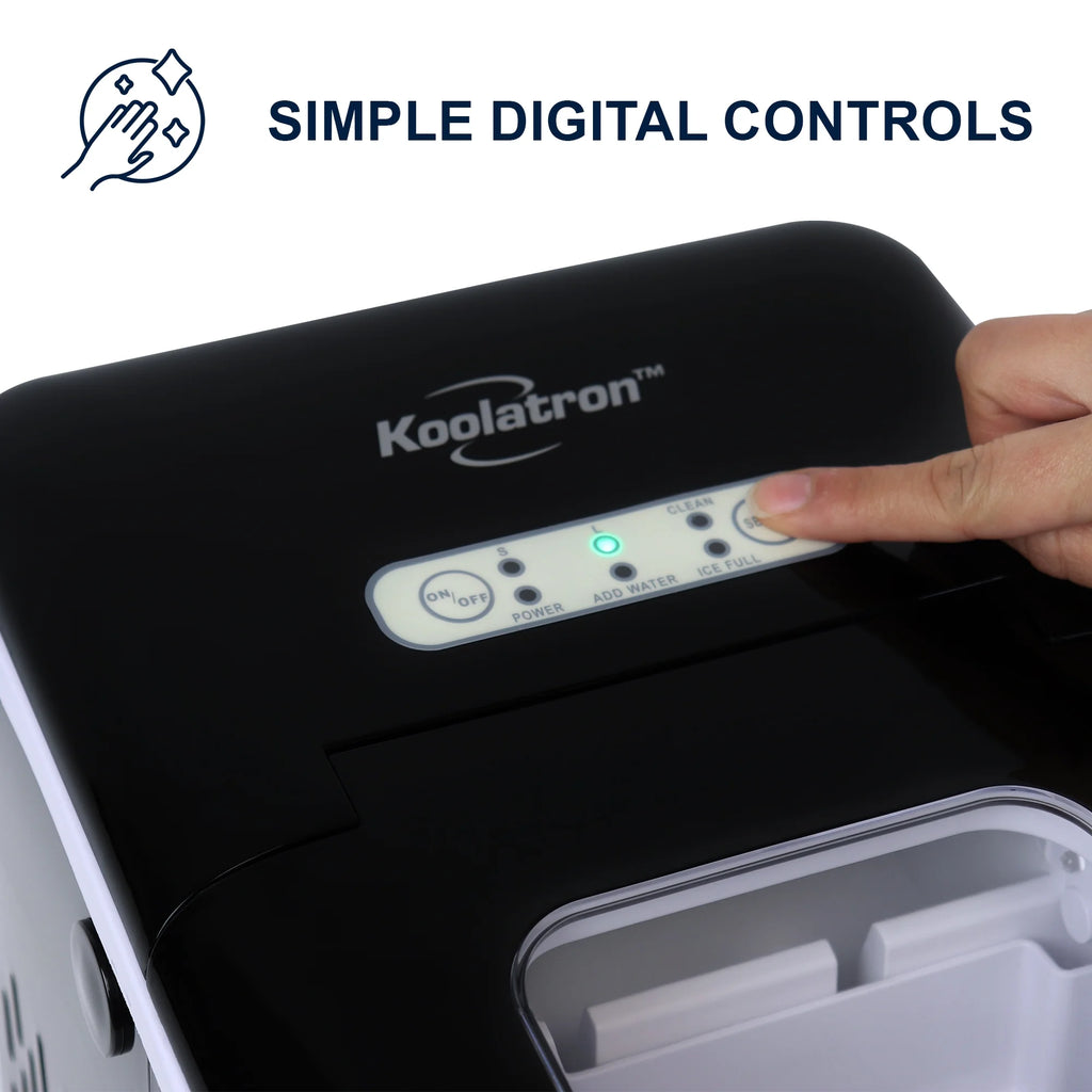 Black Countertop Portable Compact Automatic Ice Maker K4505