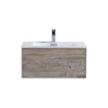 30 in. Wall Mount Nature Wood Bathroom Vanity P8029