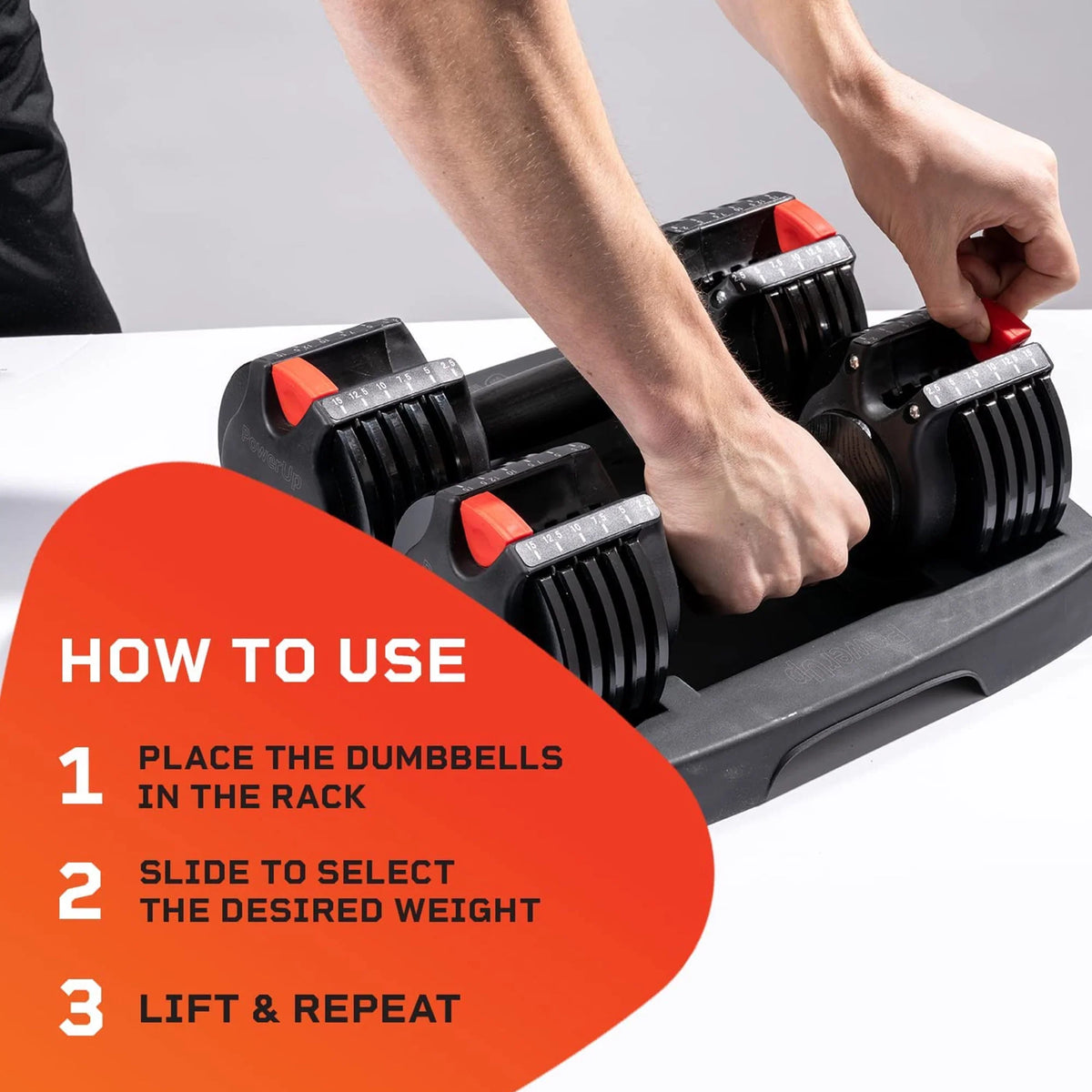 15 Pound Adjustable Dumbbells Set, 2 Pcs G439