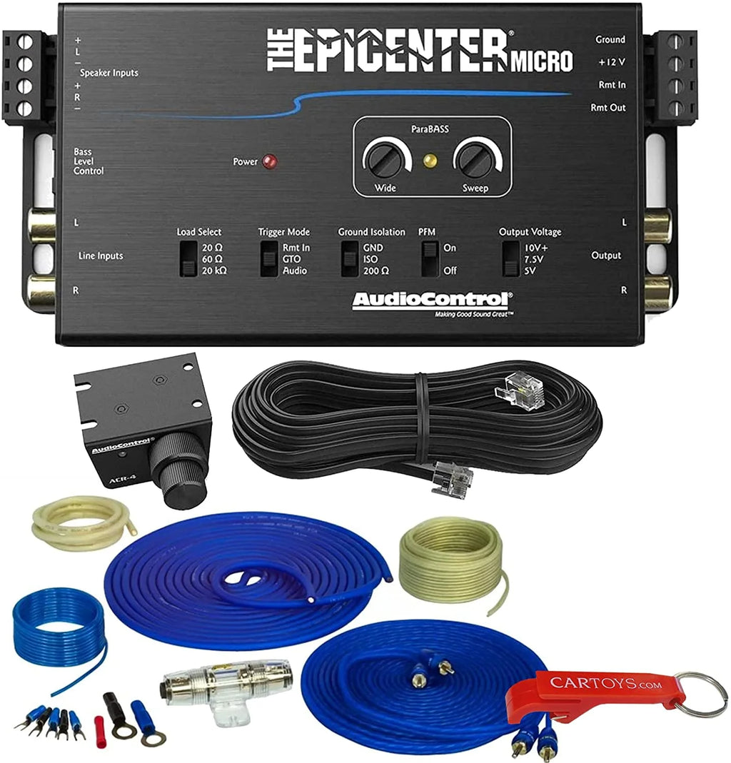Bass Restoration Processor & Amp Kit Bundle with Line Output Converter W447936
