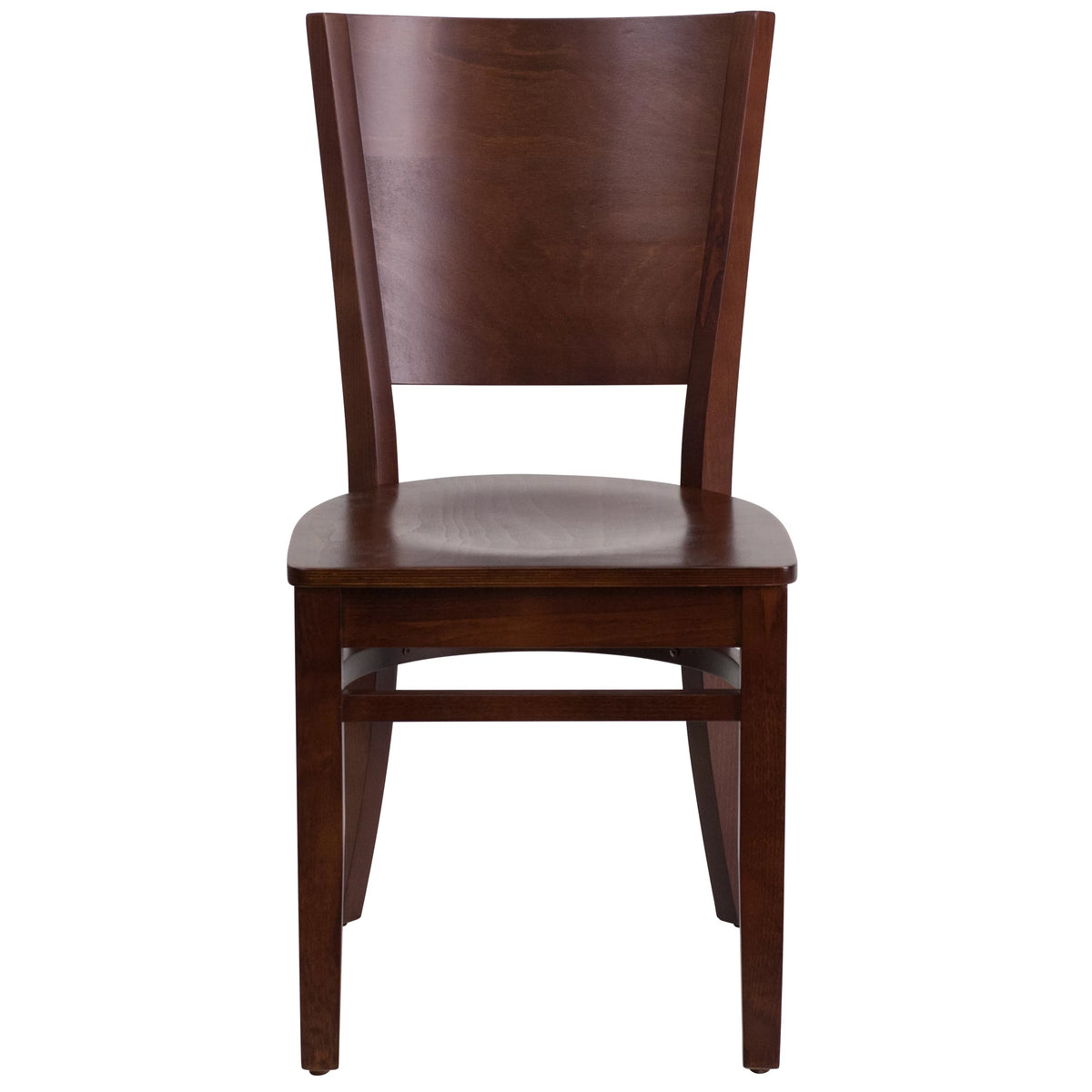 Solid Back Walnut Wood Restaurant Chair R4954