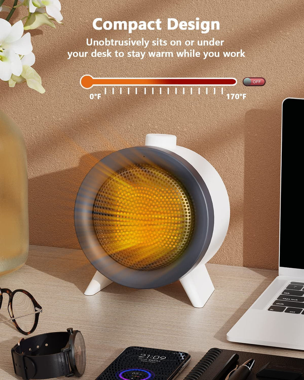 1000W Ceramic Electric Space Heater I502