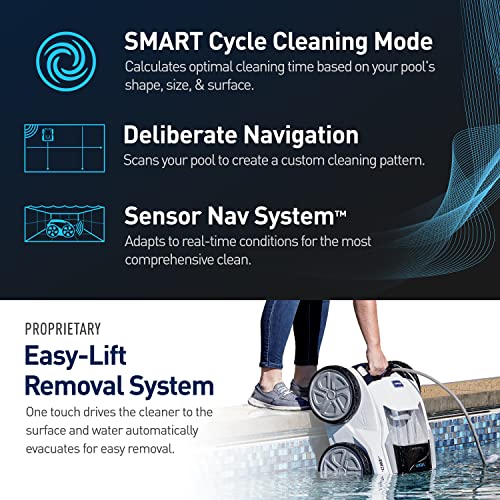 Smart Robotic Pool Cleaner with 70' Cable and 7 Cleaning Modes A8461