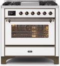 White Dual Fuel Natural Gas Range G256