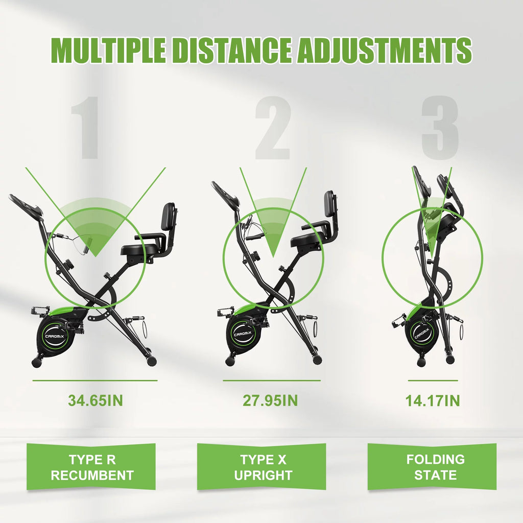 Folding Exercise Bike 16-Level Magnetic Resistance H33133