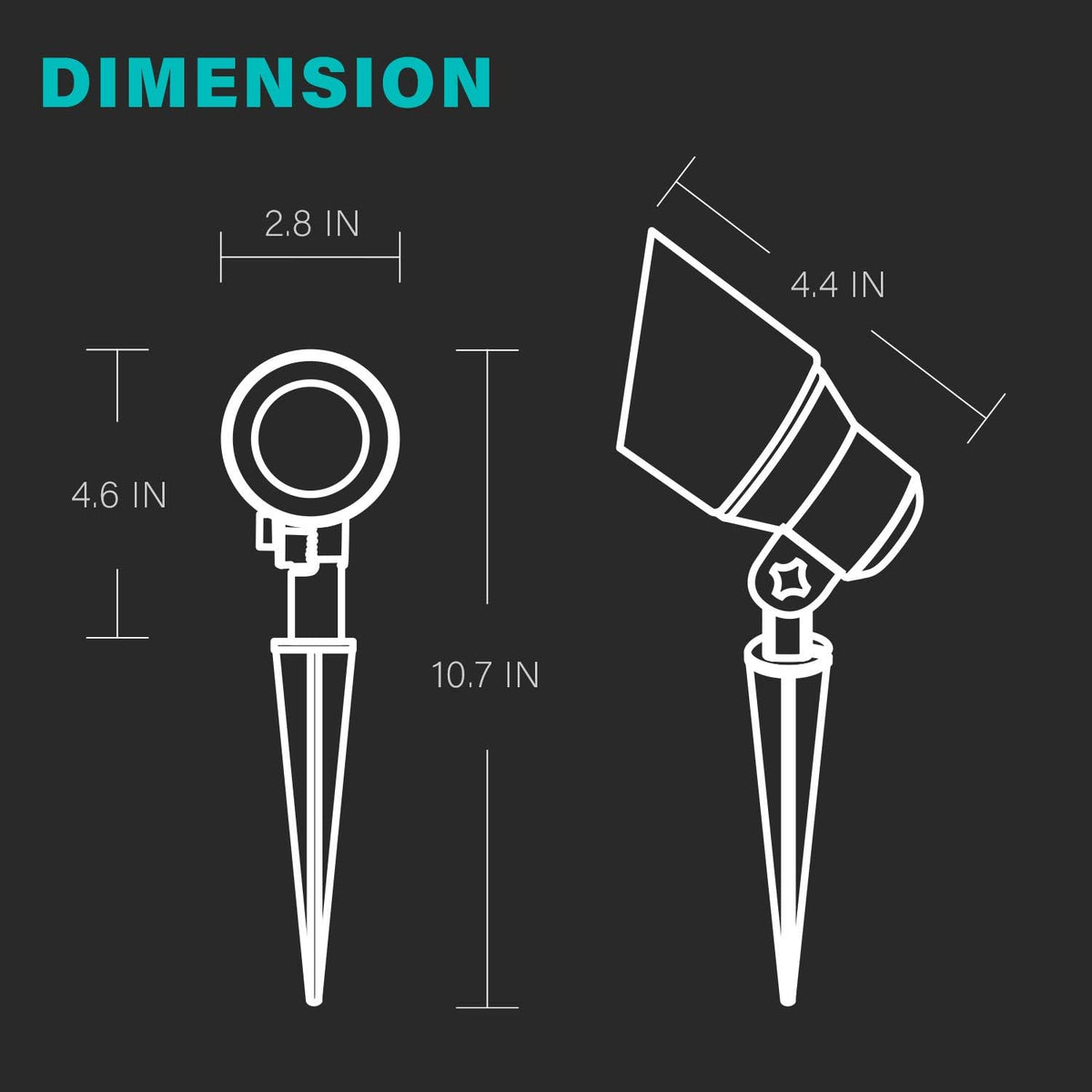 Low Voltage LED Outdoor Landscape Floodlight 8 Pack K56649