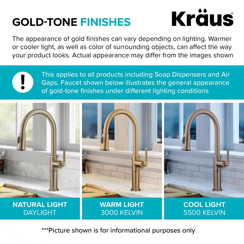 Kitchen Faucet and Water Filter Faucet Combo in Antique Champagne Bronze F3934