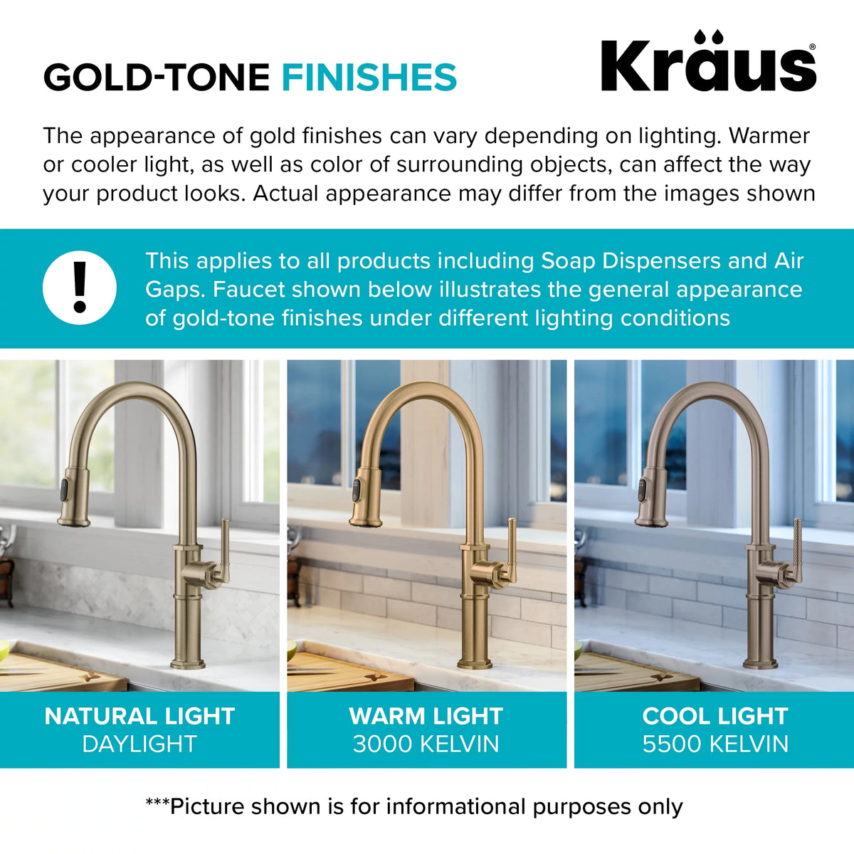 Kitchen Faucet and Water Filter Faucet Combo in Antique Champagne Bronze F3934