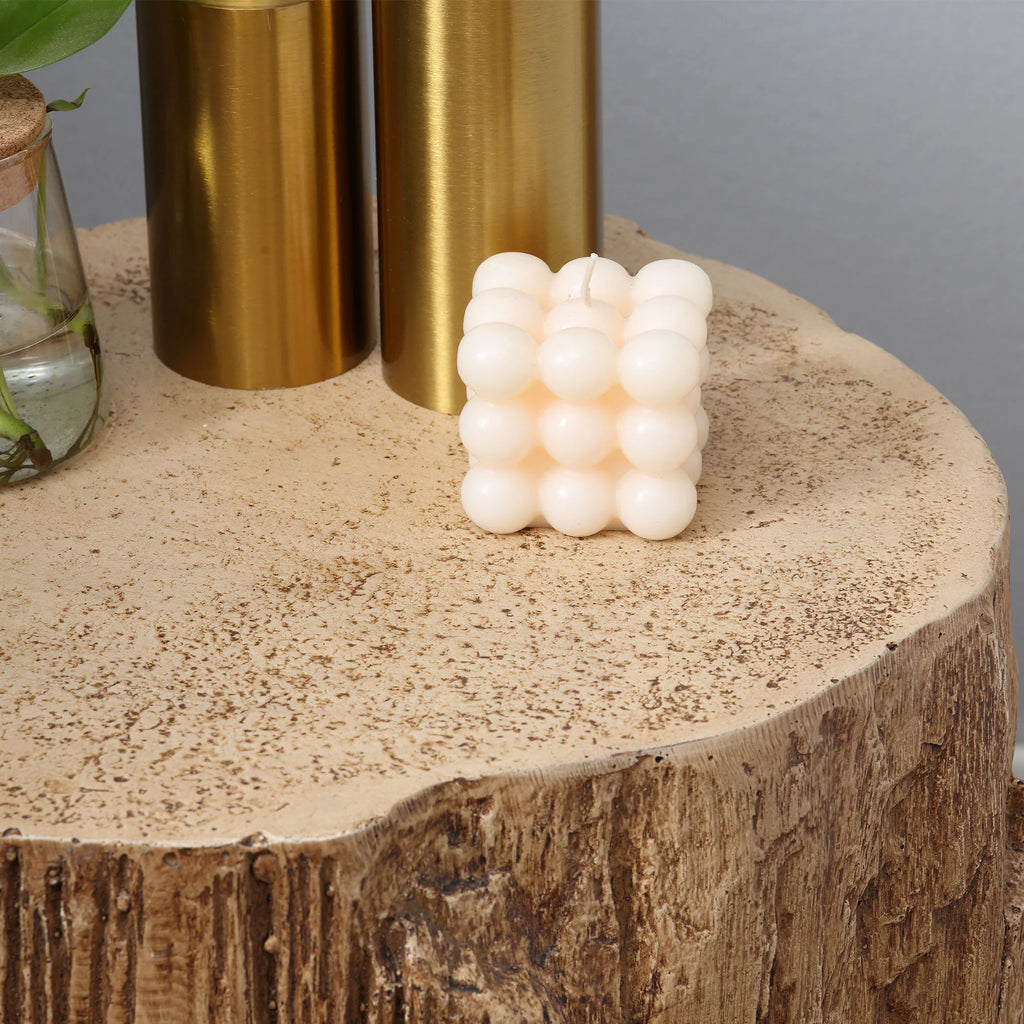 Natural Wood Grain Round Side Table X379948