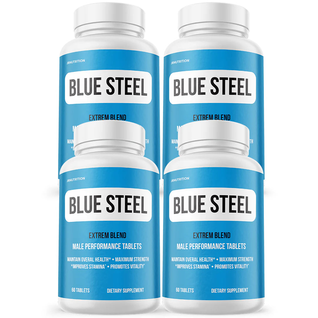Blue Steel Male Health Tablets 4 Bottles X4116