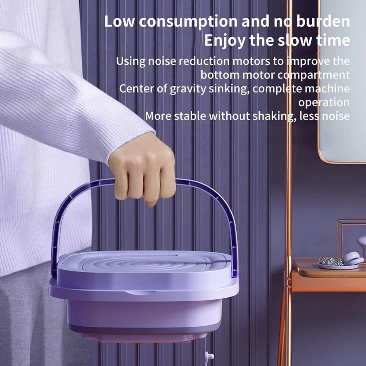 8L Folding Portable Mini Washing Machine O9958