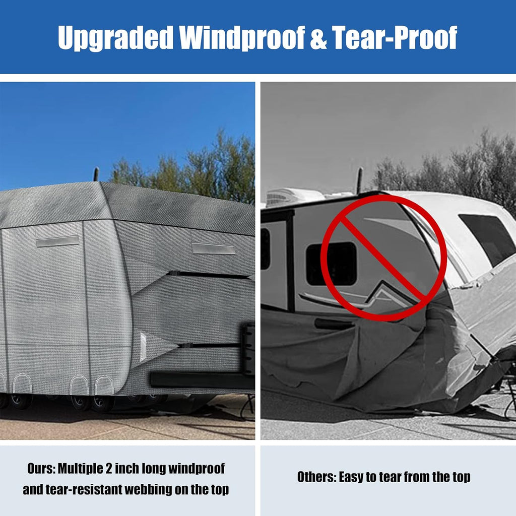 6 Layers Windproof UV Resistant RV Cover 30'1''-33' A19867