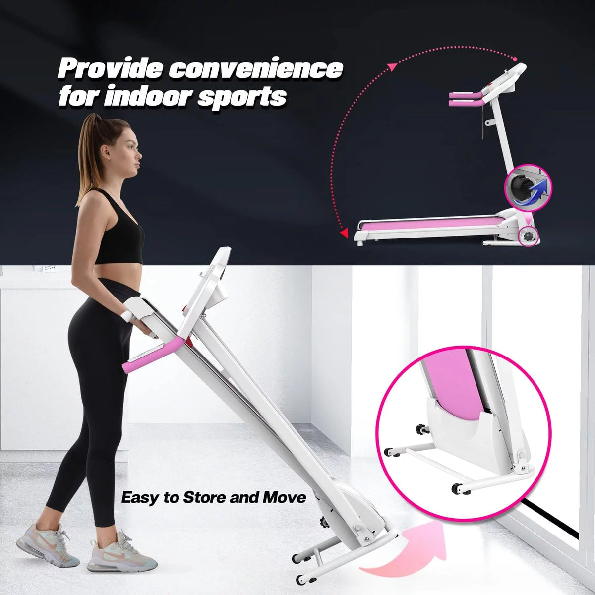 Folding Electric Treadmill Z245