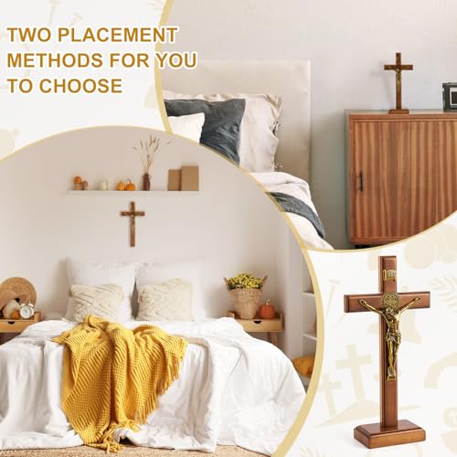 10 Inch Wood Cross Wall and Table Decor O6690