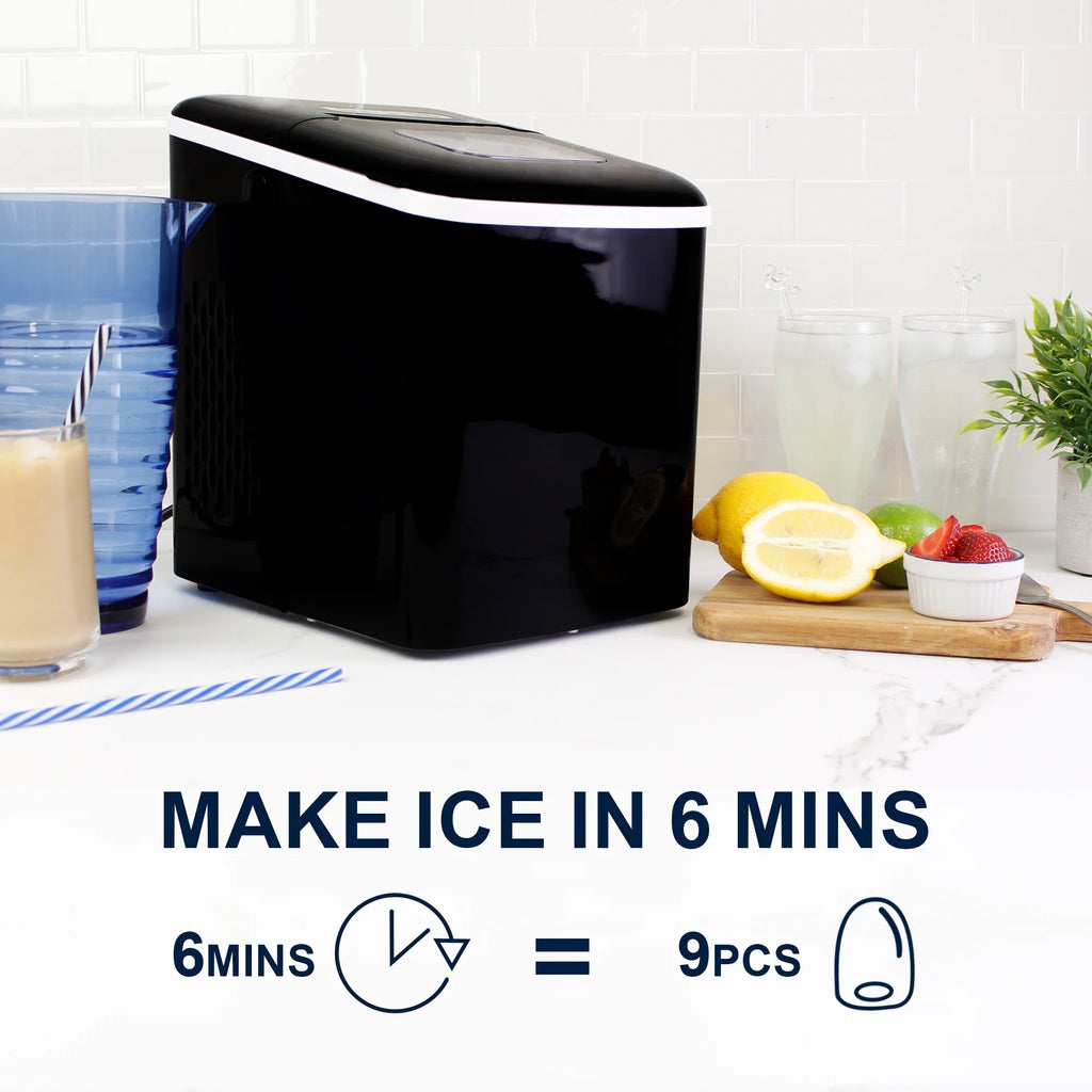 Black Countertop Portable Compact Automatic Ice Maker K4505