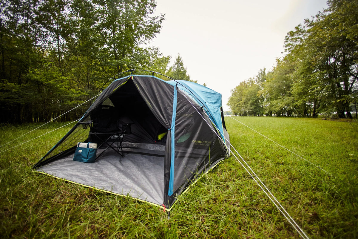 6-Person Dark Room Dome Camping Tent with Screen Room C886383