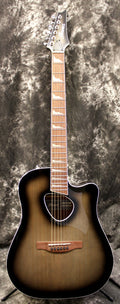 Transparent Charcoal Burst Acoustic-Electric Guitar X8545