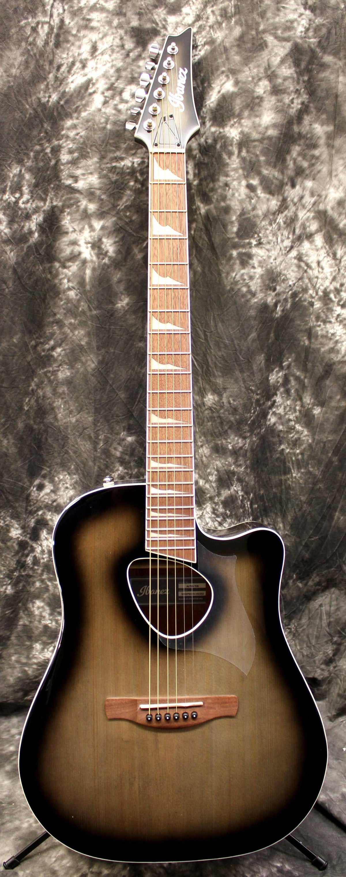 Transparent Charcoal Burst Acoustic-Electric Guitar X8545