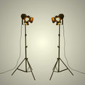 Black Adjustable Tripod Floor Lamp with Foot Switch W7778