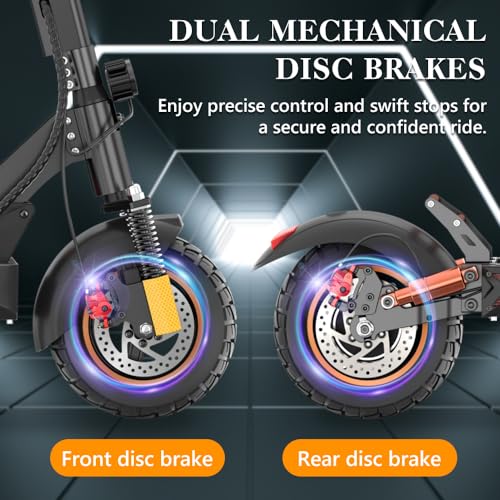 800W Motor 10" Pneumatic Tire Foldable Electric Scooter with Seat N453