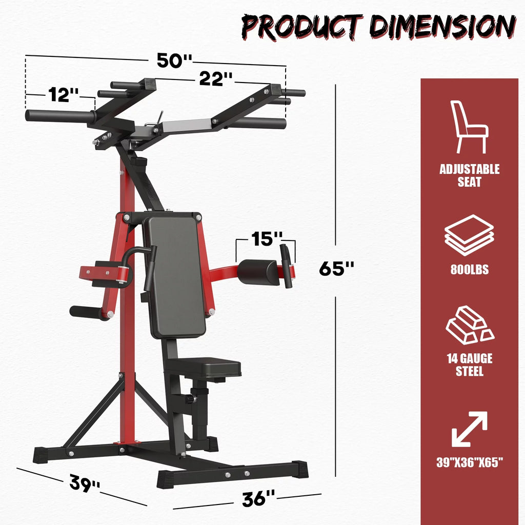 Plate Loaded Shoulder Press Machine with Adjustable Seat and Backrest B719