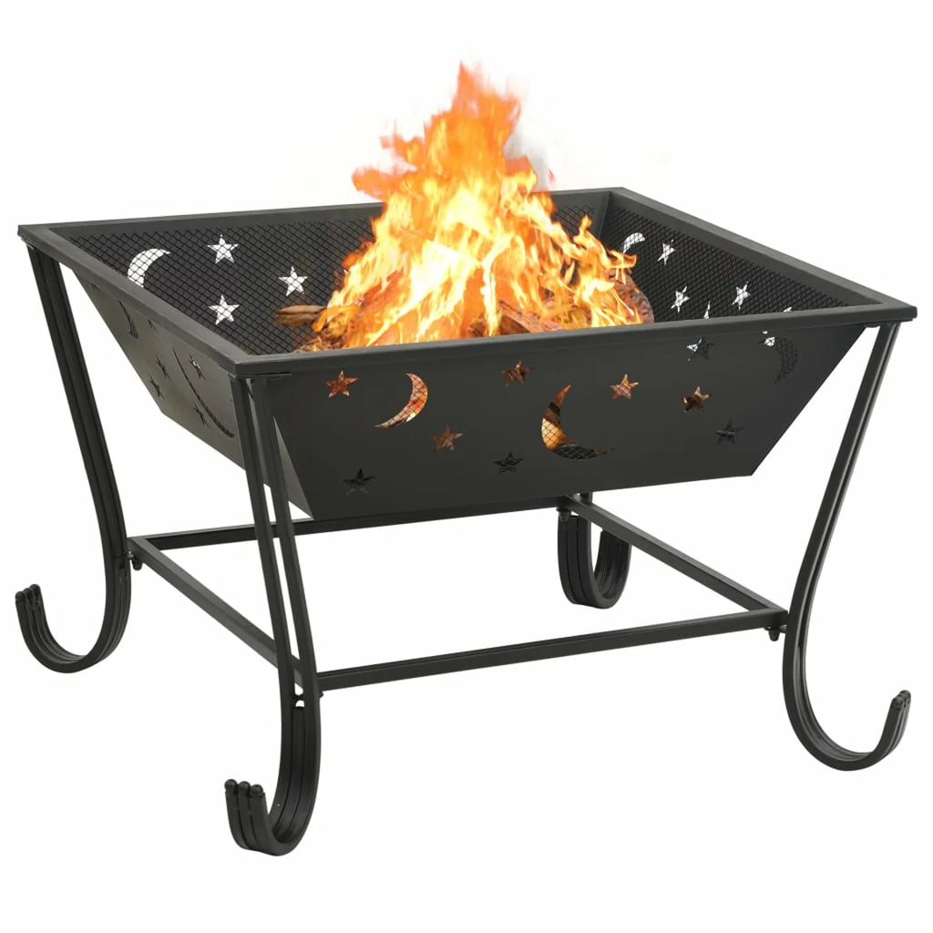 Fire Pit with Poker 24.4 XXL Steel Z5630