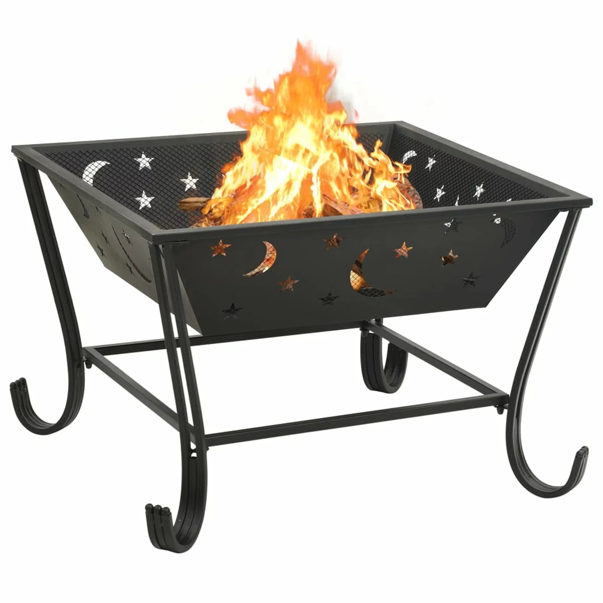 Fire Pit with Poker 24.4 XXL Steel Z5630