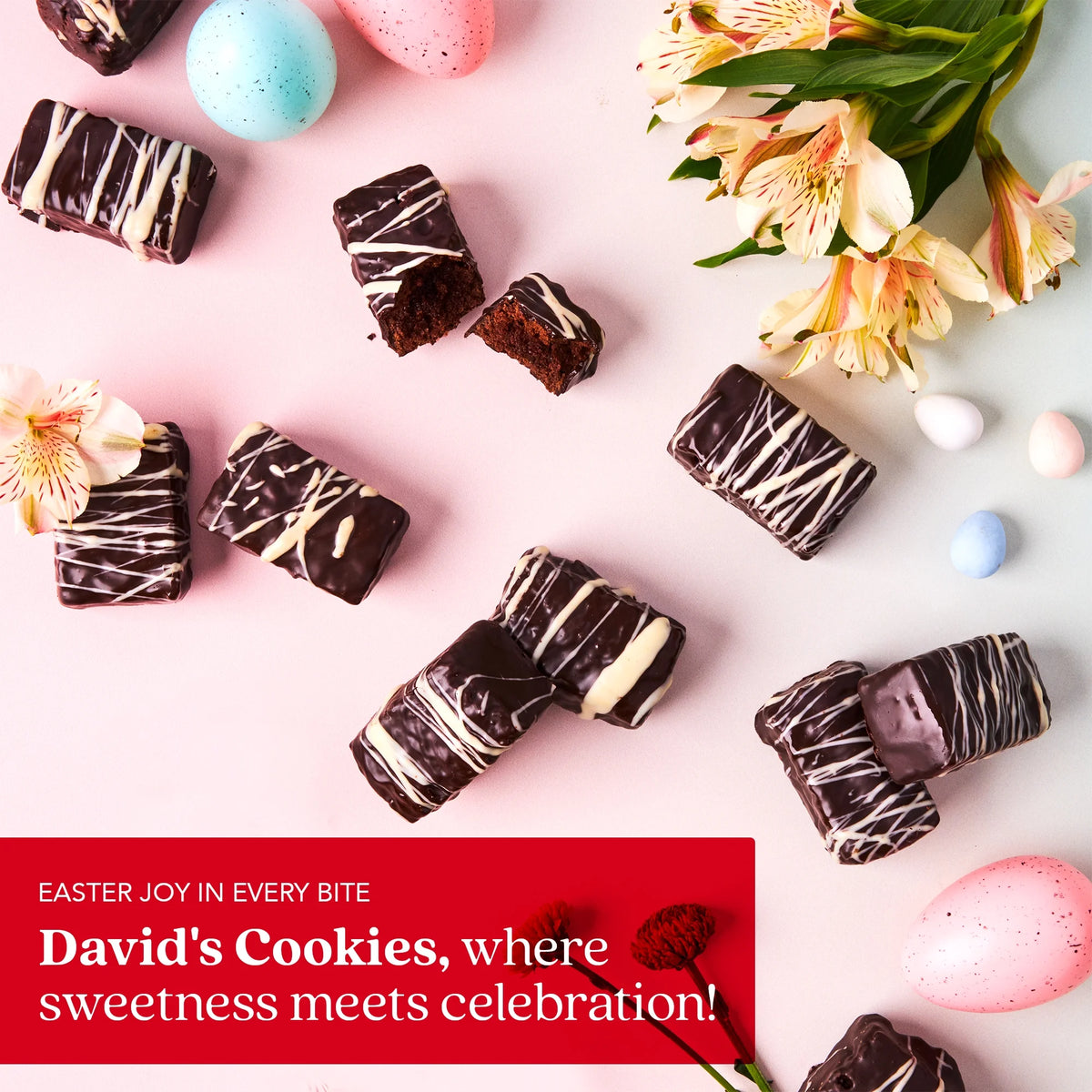 Dark Chocolate Glazed Mini Brownie Bites 16 Pcs O225953