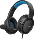 Blue Wired Headset with Mic F61704