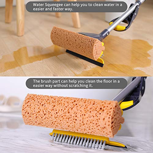 Sponge Mop with 2 Sponge Heads Y422816