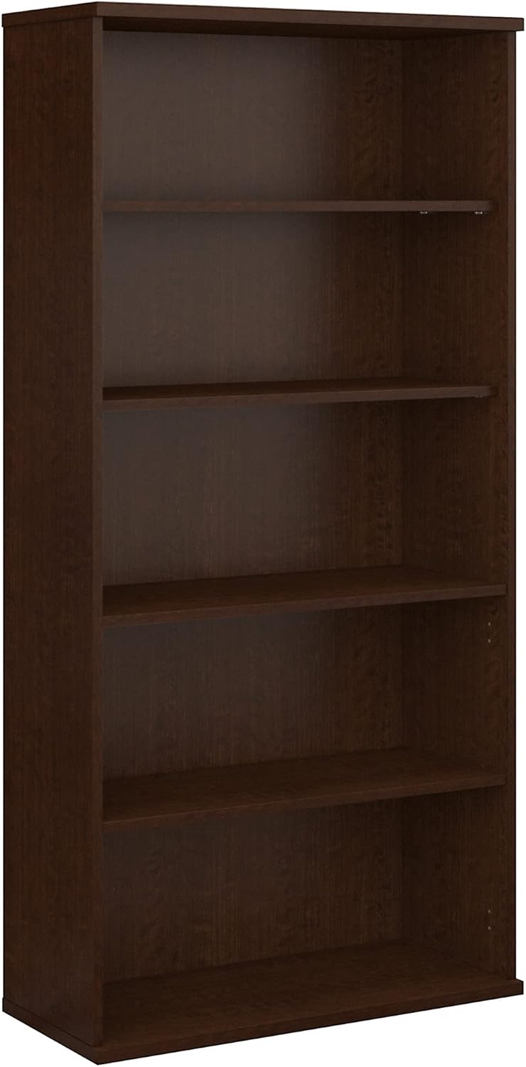 36W 5 Shelf Mahogany Bookcase H930410