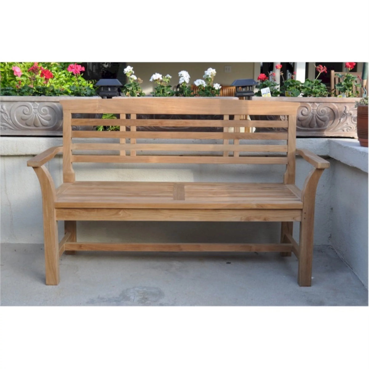 Teak 2-Seater Bench C56538