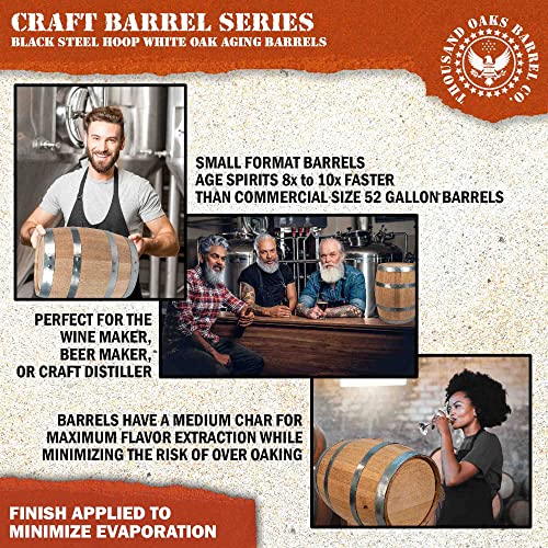 2 Liter Oak Aging Barrel with Wood Stand Z196099