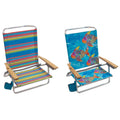 5 Position Adjustable Beach Folding Chair Set of 4 V13431