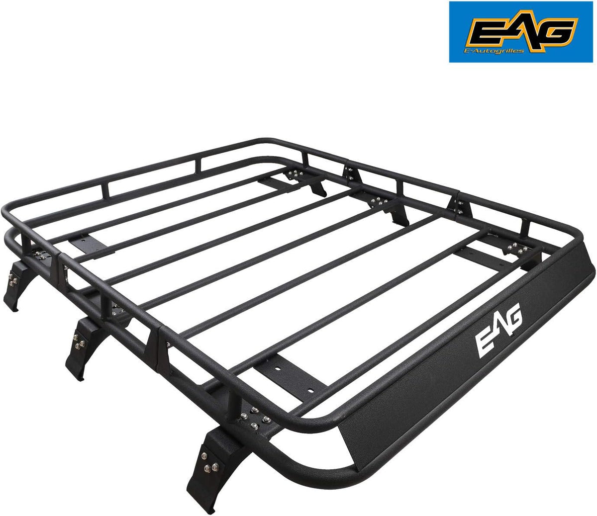 Black Steel Roof Rack Cargo Basket V3763