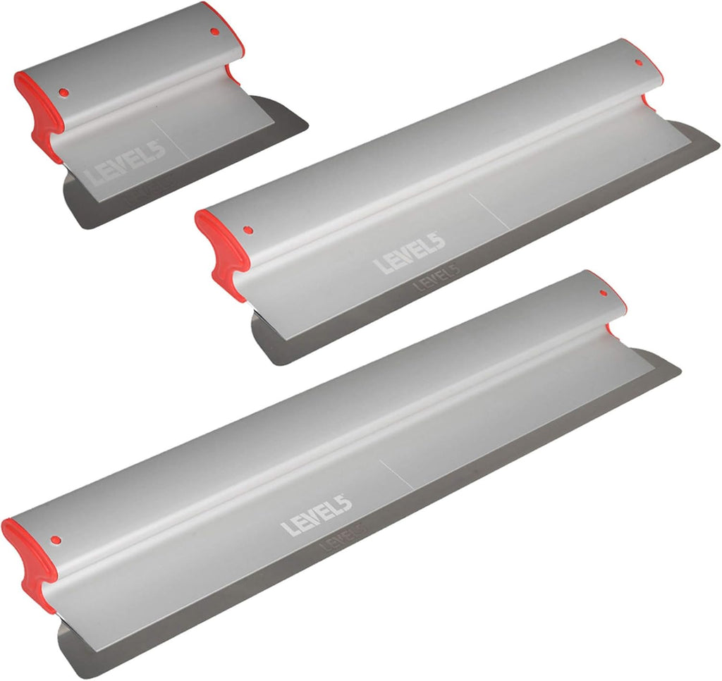 Drywall Skimming Blade Set with 10, 24 & 32 Blades and Extension Handle Z745