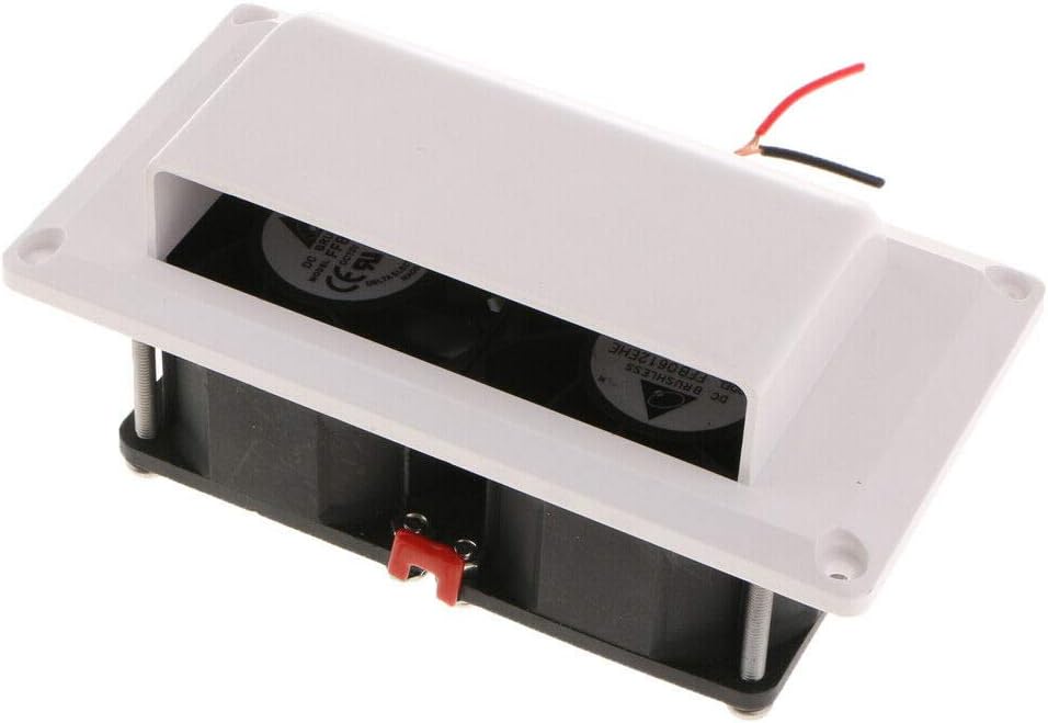 White 25W RV Side Air Vent Exhaust Fan W942