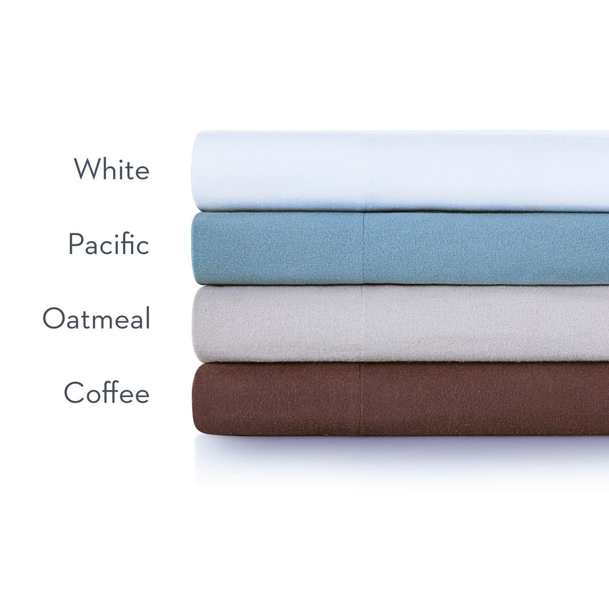 Portuguese Flannel Sheet Set California King White X93814